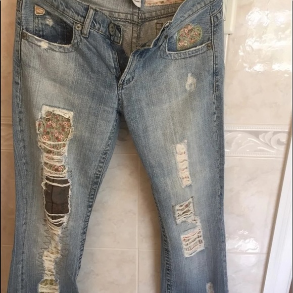Patched style jeans - Picture 1 of 5
